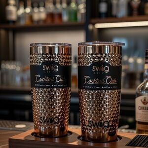 SWIG Life Cocktail Club Rose Gold 22 oz Drink Tumblers Lot of 2 New